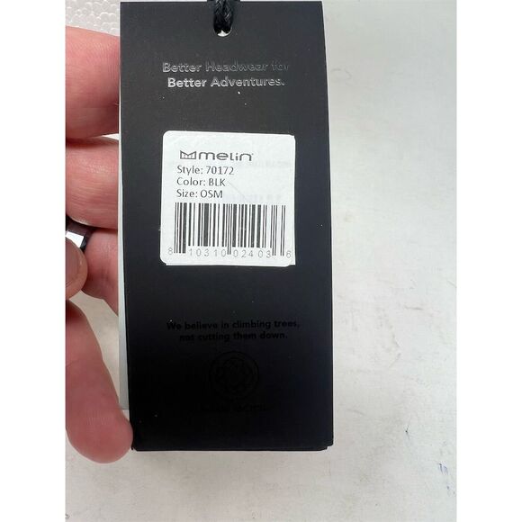 Melin Hydro Odyssey Snapback Hat Black Unisex Water-Resistant Casual Cap - Picture 8 of 14